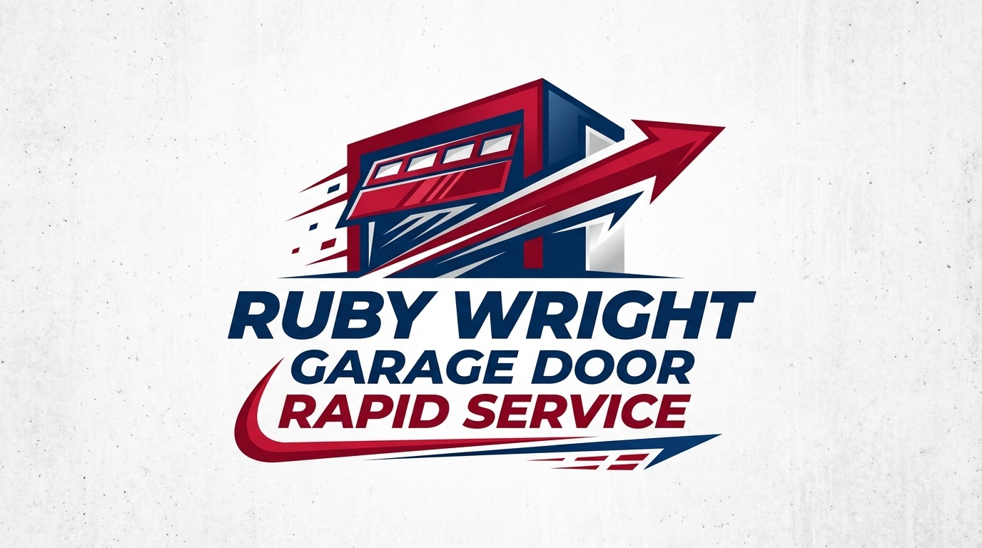 Ruby Wright Garage Door Rapid Service Logo